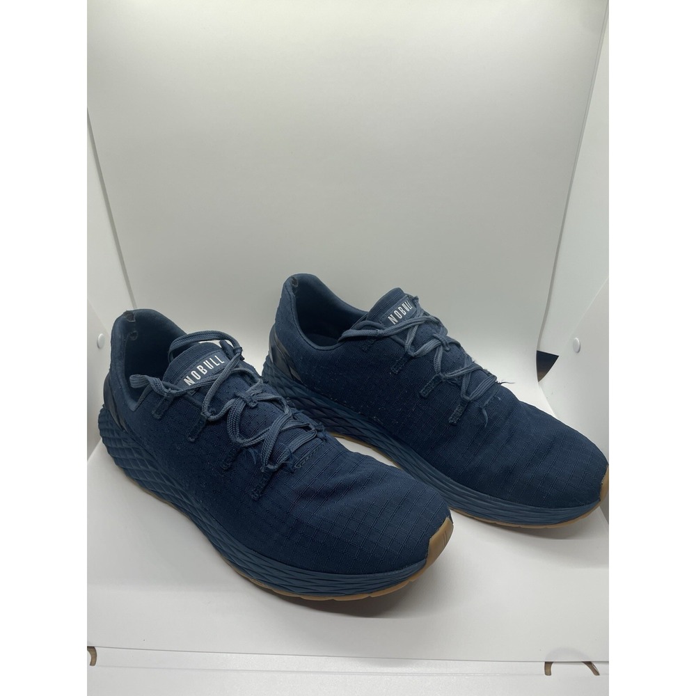 Nobull Mens Ripstop Runner Navy Blue Gum Running Shoes Sneakers Size 10.5 US - Picture 2 of 10